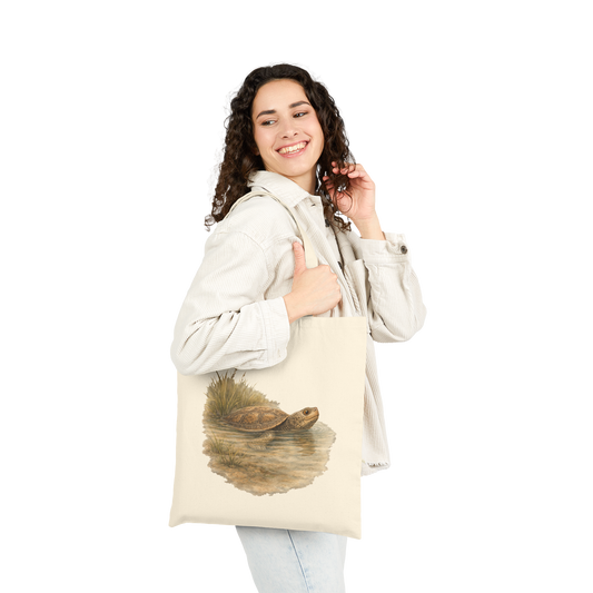 Coastal Terrapin Canvas Eco-Friendly Tote