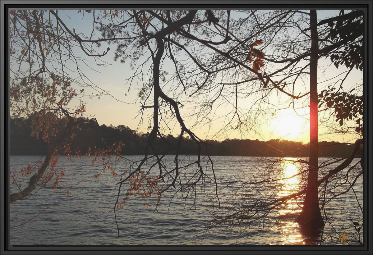 Evening Stillness, Framed Matte Canvas Print