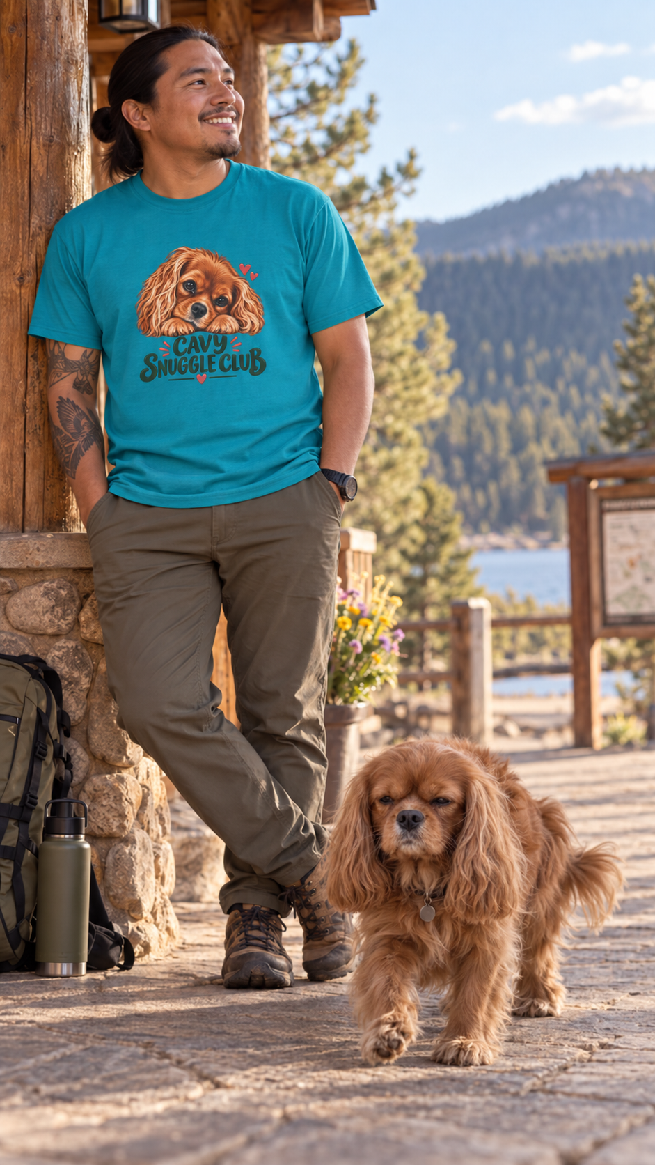 Cavy Snuggle Club Cavalier King Charles T-Shirt