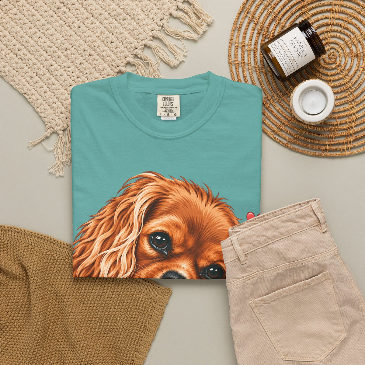 Cavalier King Charles 'Cavy Snuggle Club' T-Shirt