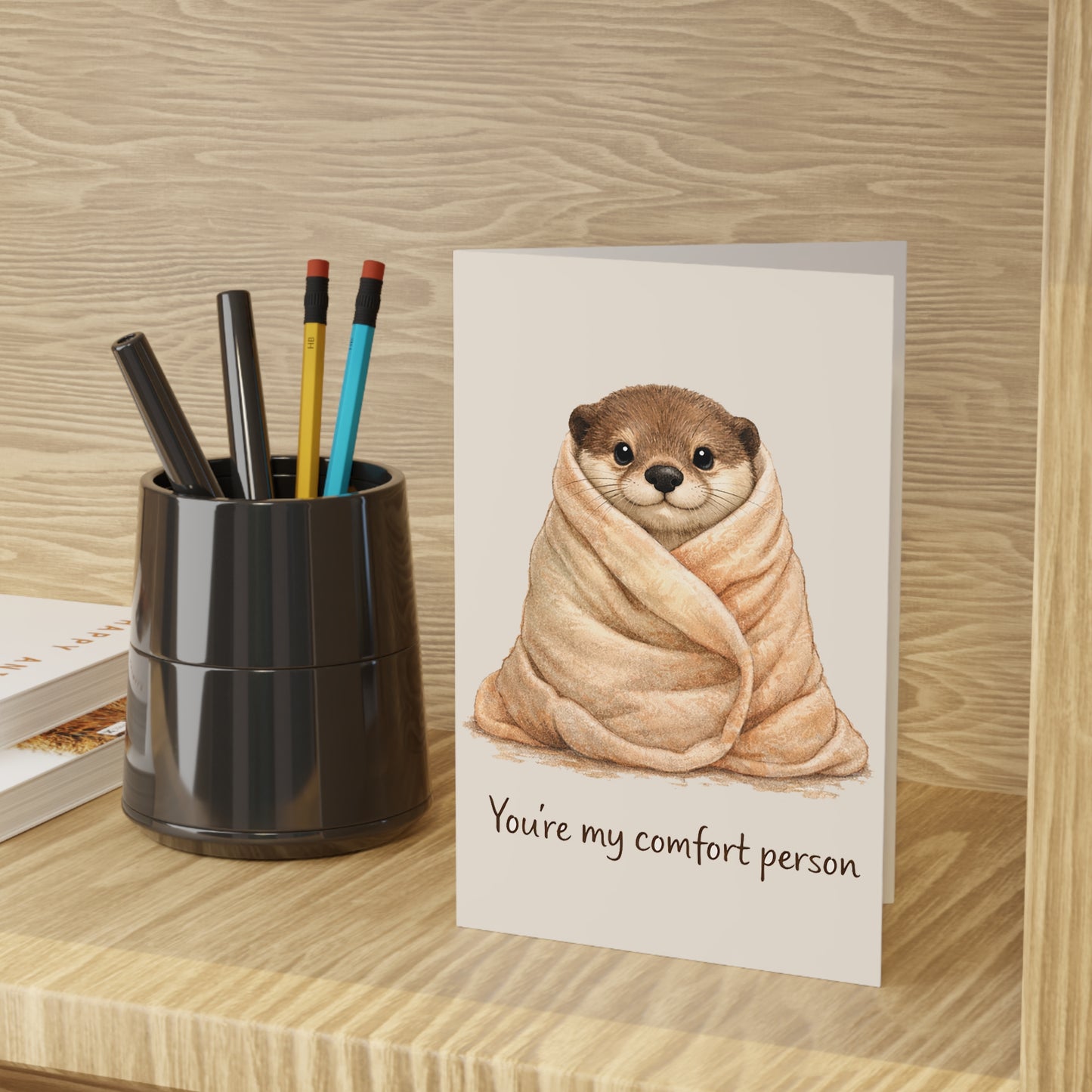 "You're My Comfort Person" Otter Greeting Card