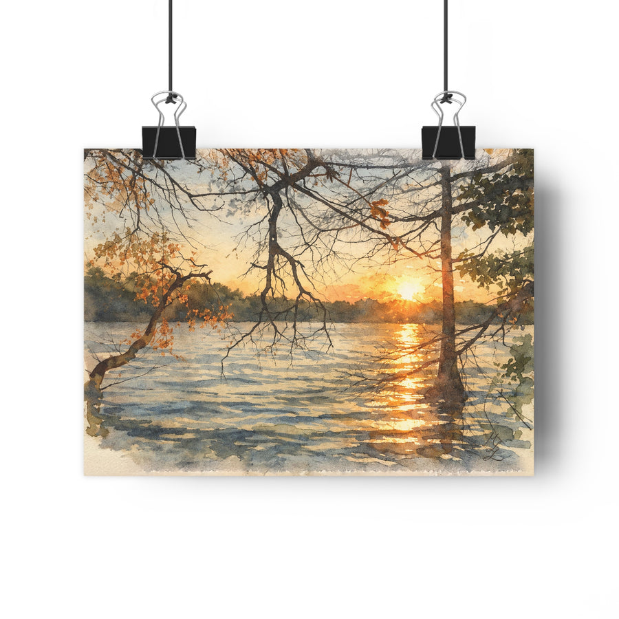 Last Light, Watercolor Art Print