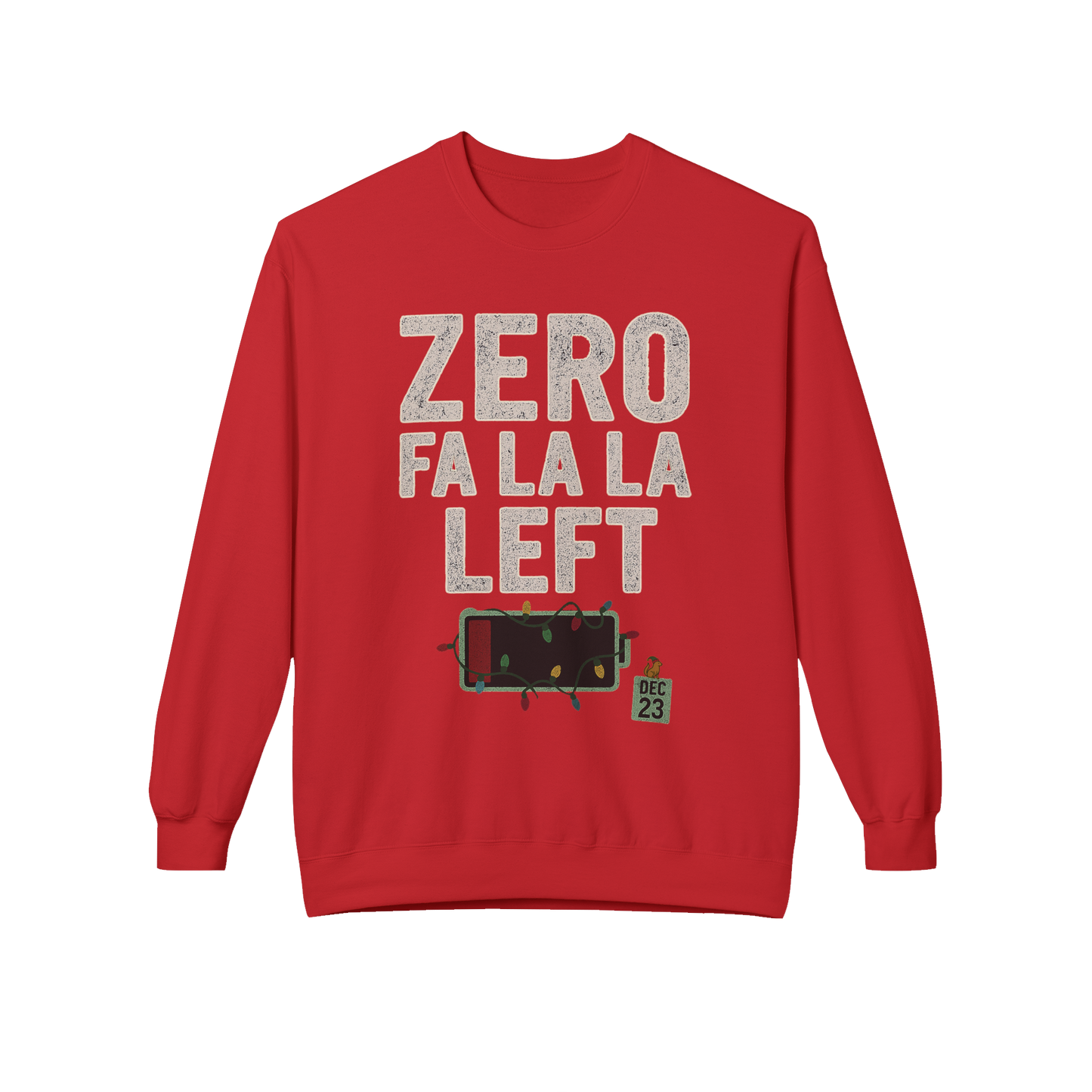 Zero Fa La La Left - Cozy Crewneck Sweatshirt