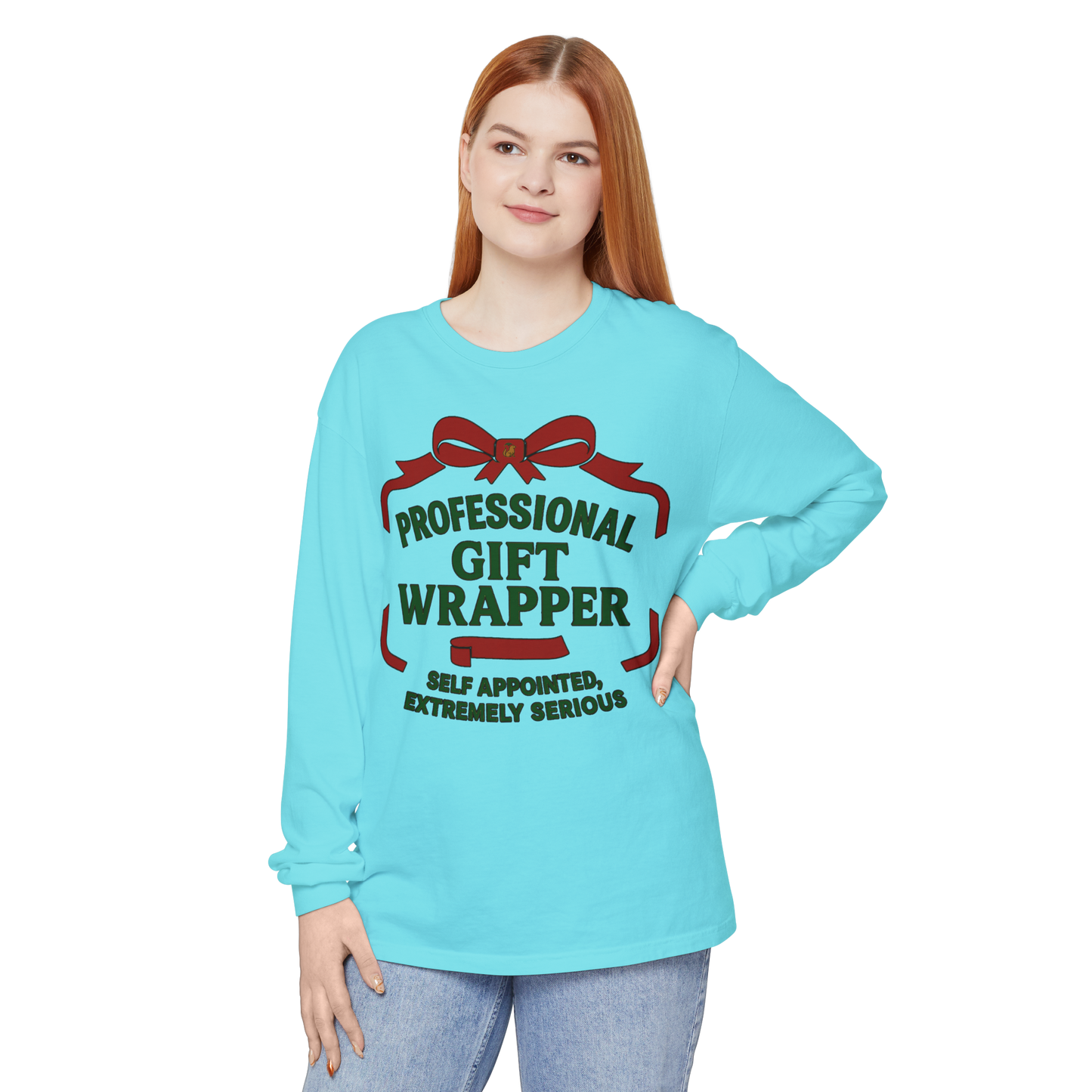 Professional Gift Wrapper - Long Sleeve Holiday Shirt