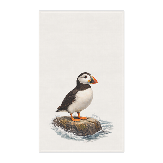 Coastal Puffin Tea Towel