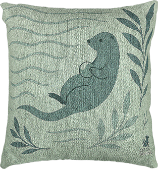 Otter Woven Throw Pillow