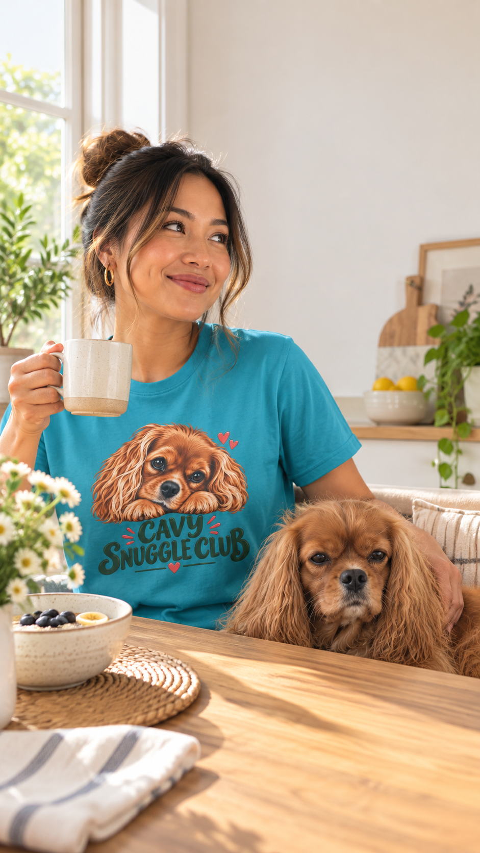 Cavy Snuggle Club Cavalier King Charles T-Shirt