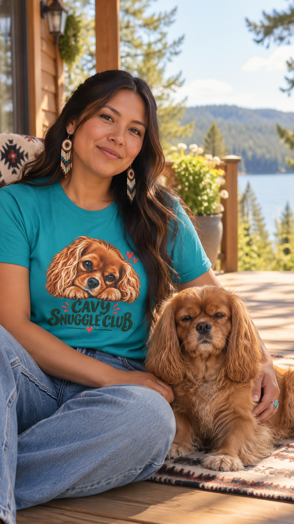 Cavy Snuggle Club Cavalier King Charles T-Shirt